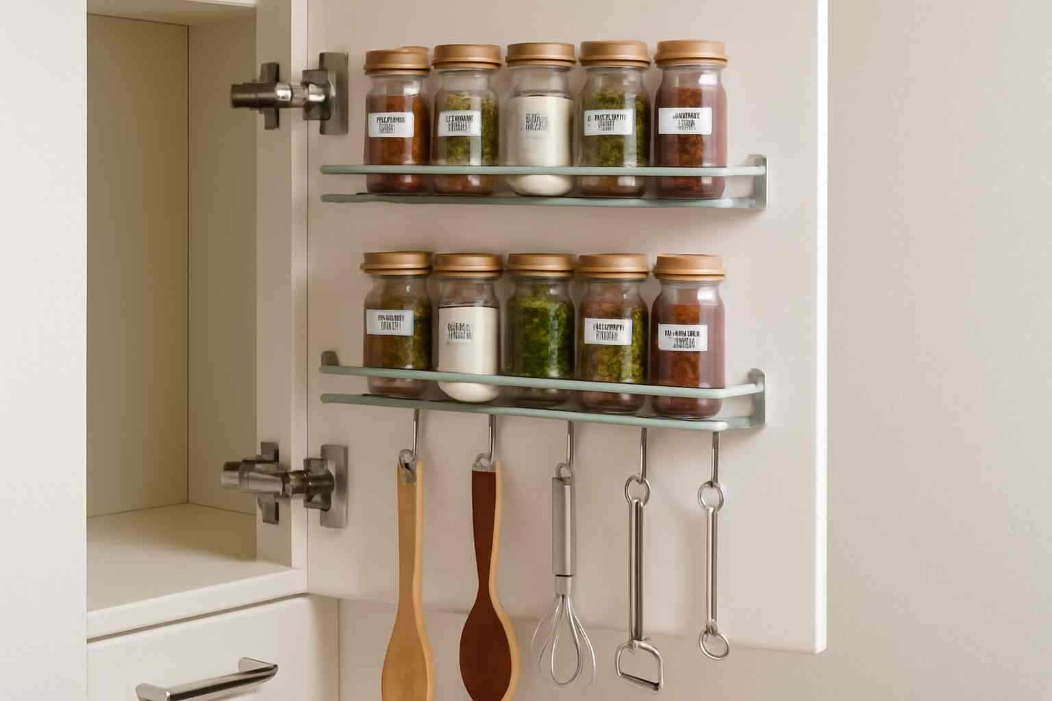 Using Cabinet Door Storage