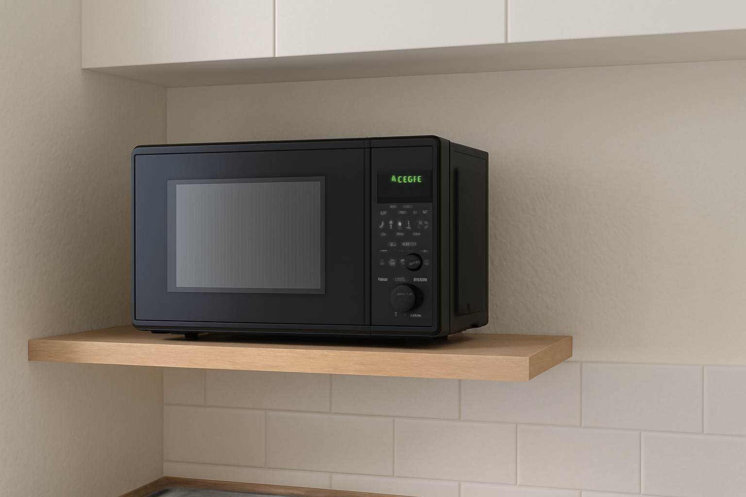 Compact microwave oven for small kitchens