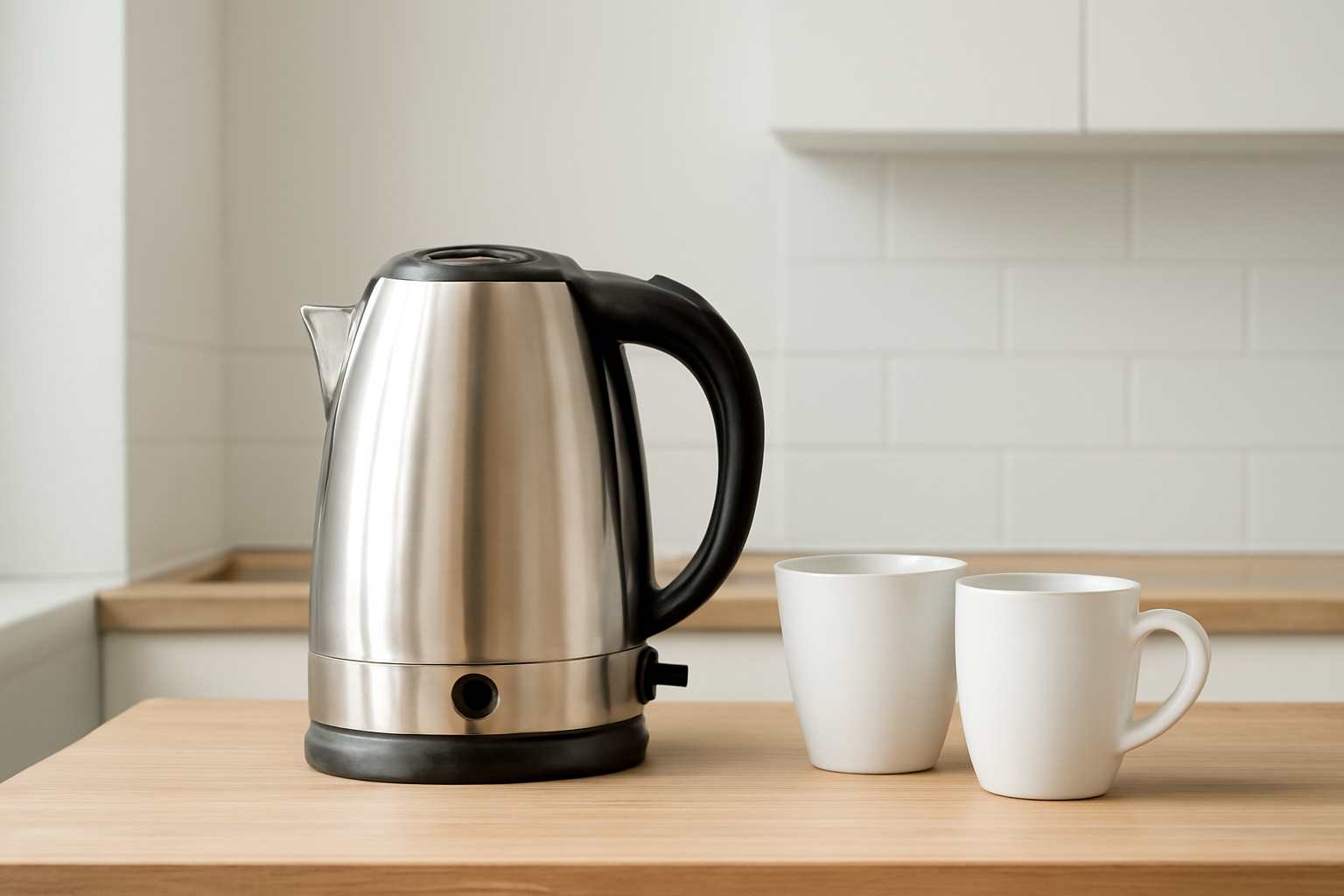 Electric kettle for small kitchens