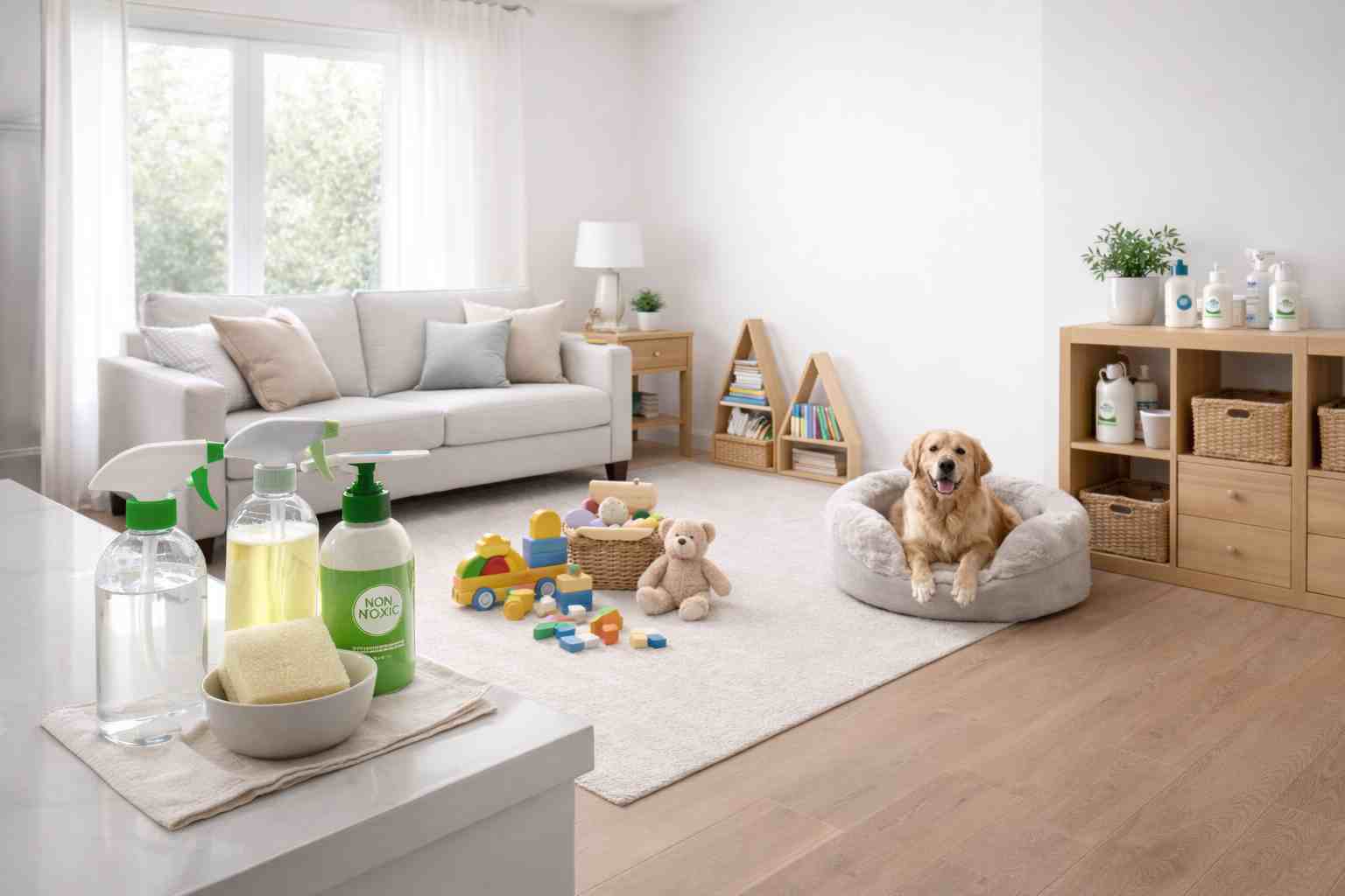 Cleaning tips for homes with kids and pets to maintain a clean house