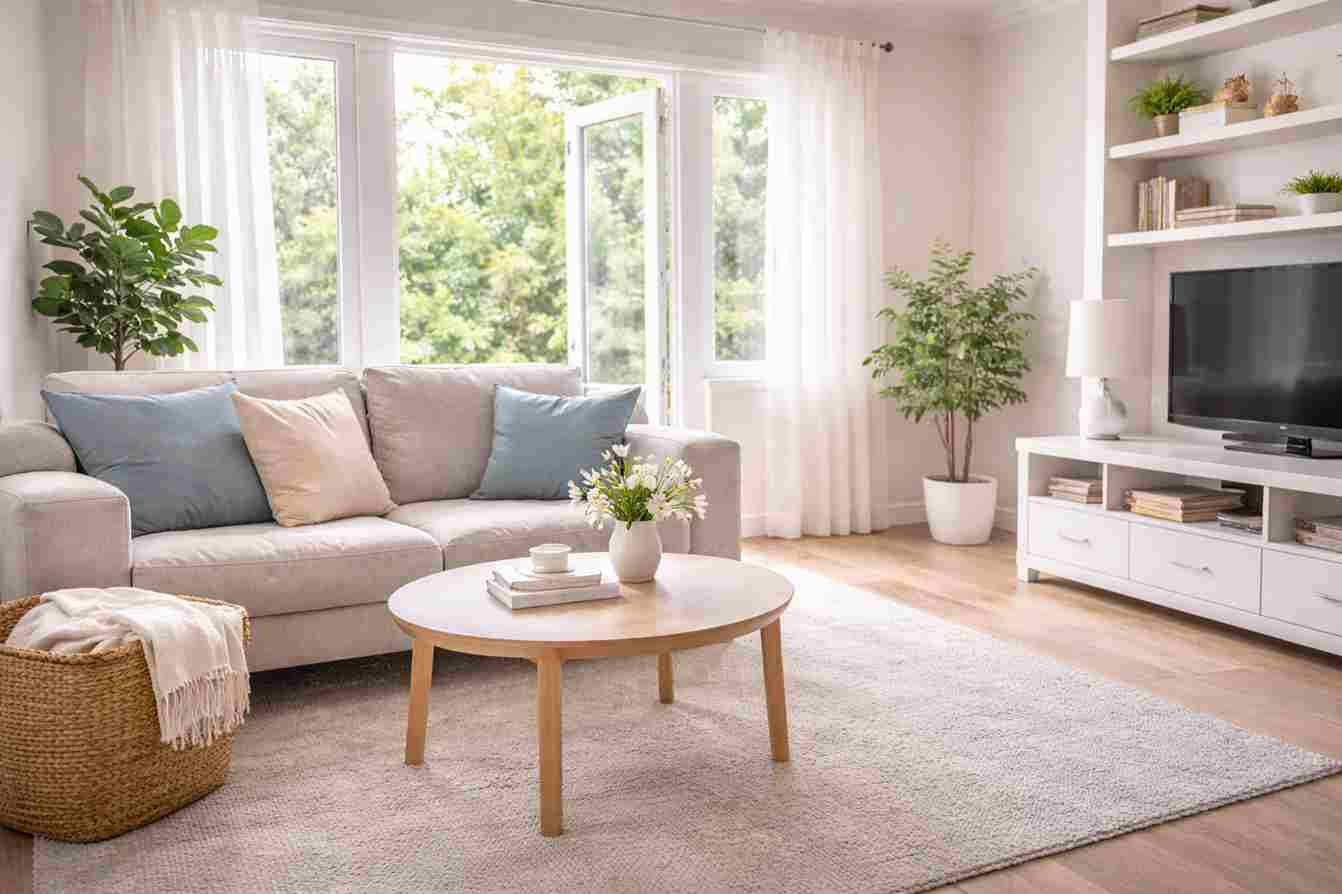 Fresh and clean home after deep cleaning