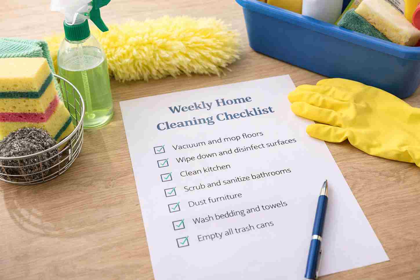 house cleaning routine for beginners