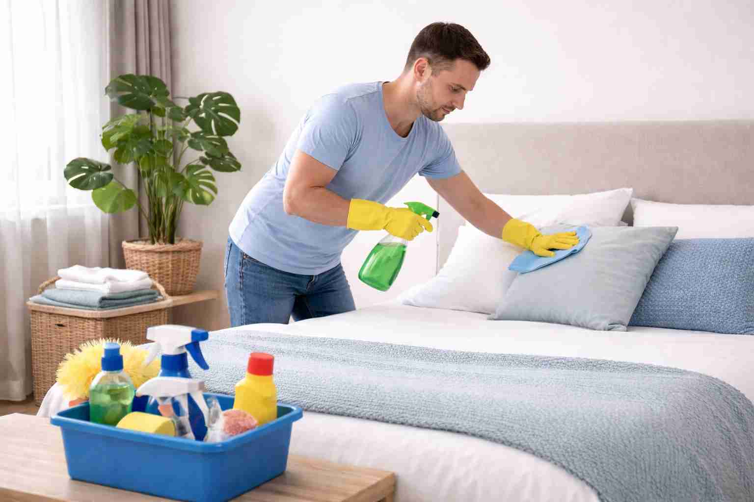 cleaning one room at a time method