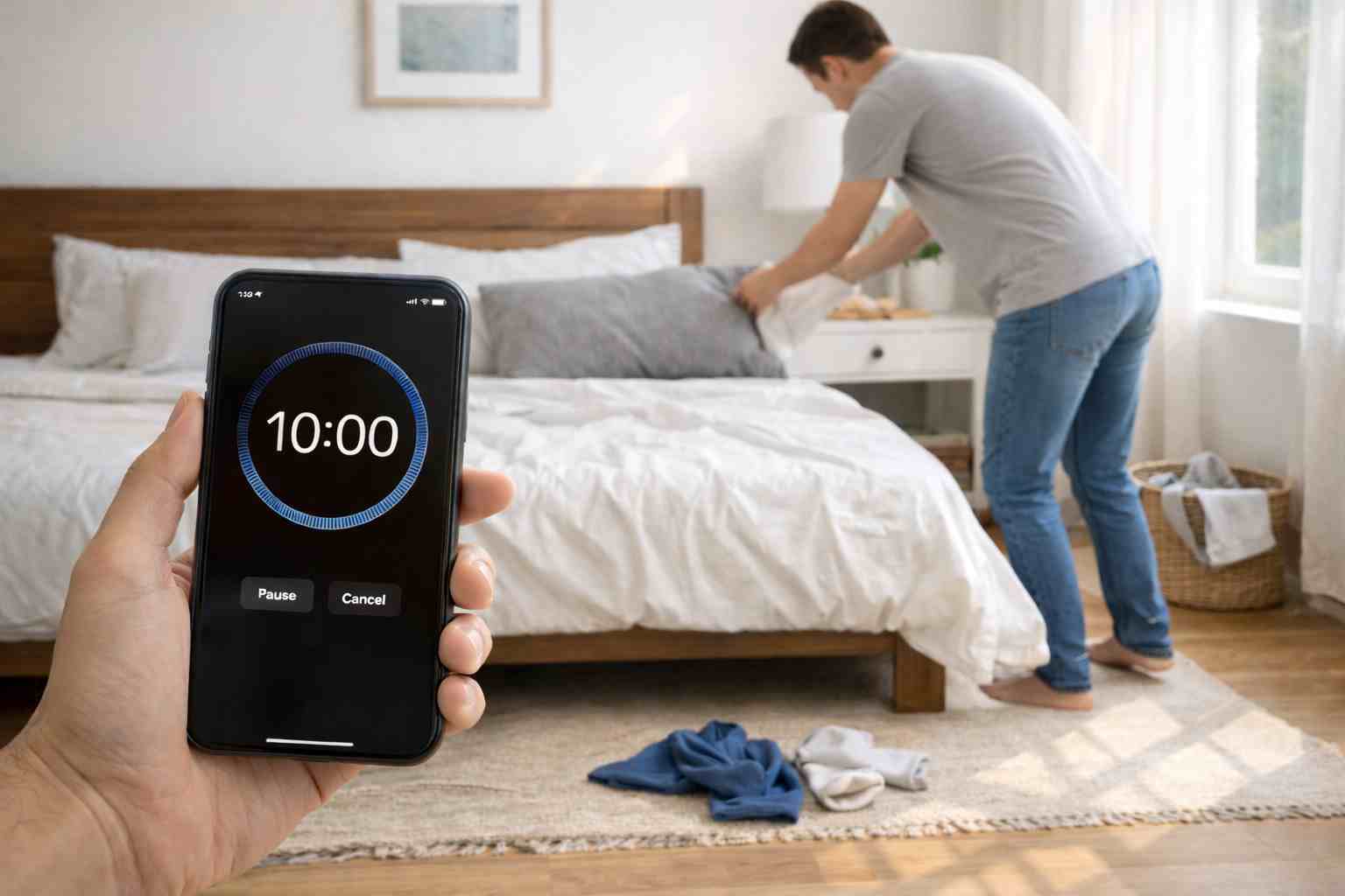 daily 10 minute room cleaning habit