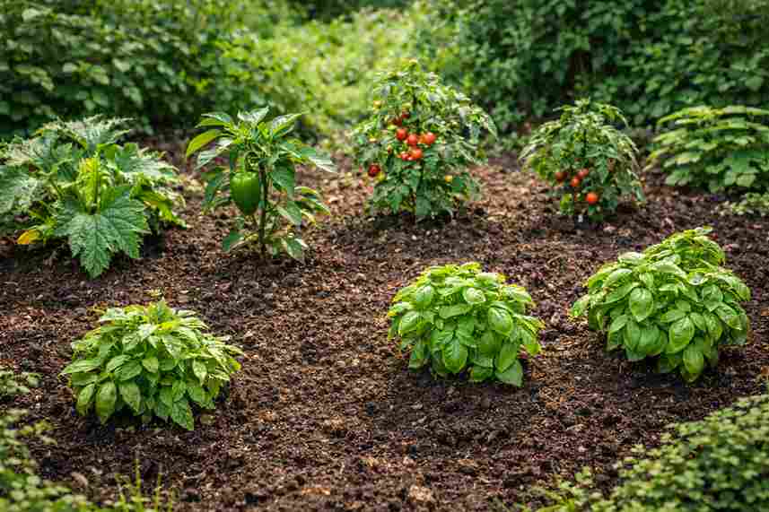 Proper spacing between garden plants
