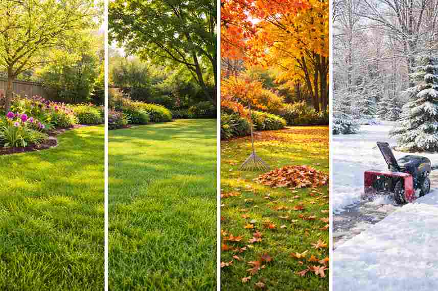 Lawn care according to different seasons