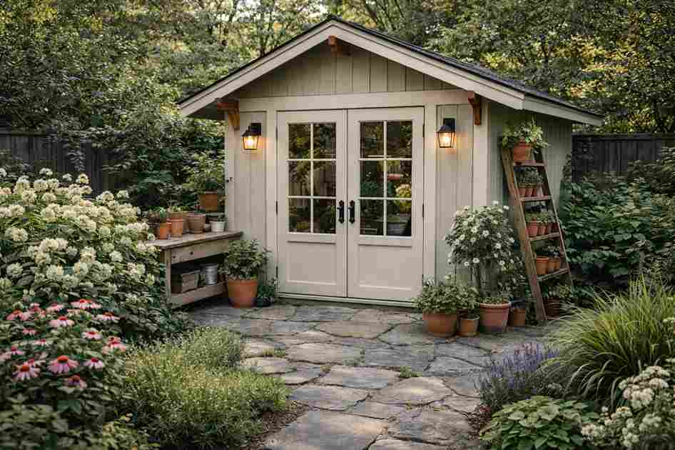 Choosing the right paint color for a garden shed