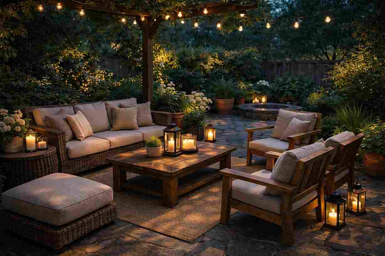 Proper lighting for outdoor living spaces